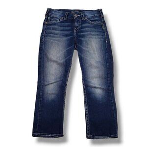 Silver Suki Mid Rise Capri Jeans Womens 28 Mid Rise‎